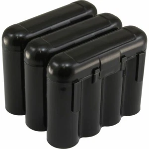 3 Brand New AA / AAA / CR123A Black Battery Holder Storage Cases - Picture 1 of 2
