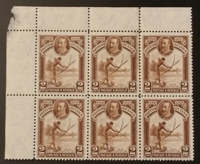BRITISH GUIANA 1931 George V Era Block Stamps Sc 206. SG 284 MINT NH - Image 1 of 4