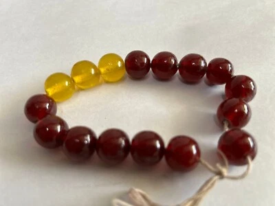 RARE OLD VINTAGE HANDMADE CRYSTAL GLASS BEADED BRACELET FOR MULTIPURPOSE USE, - Image 1 of 4