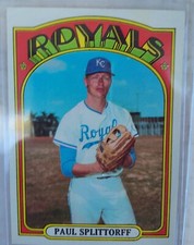 1972 Topps - #315 Paul Splittorff  Kansas City Royals Baseball Card