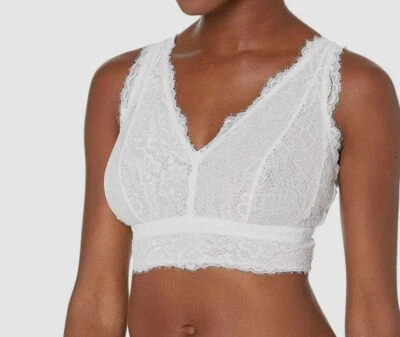$87 Cosabella Mujer Blanco Pret A Porter Curvy Longline Bralette XS Foto 1 de 3