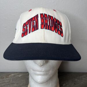 Vintage Seven Bridges Golf Trucker Hat Baseball Cap USA Made