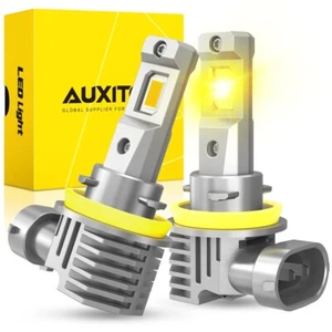 2x AUXITO H11 H9 H8 LED Bulbs Low Beam DRL Super Bright Foglight Fanless 6500K - Picture 1 of 12