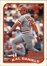 1989 Topps Cincinnati Reds Baseball Card #45 Kal Daniels