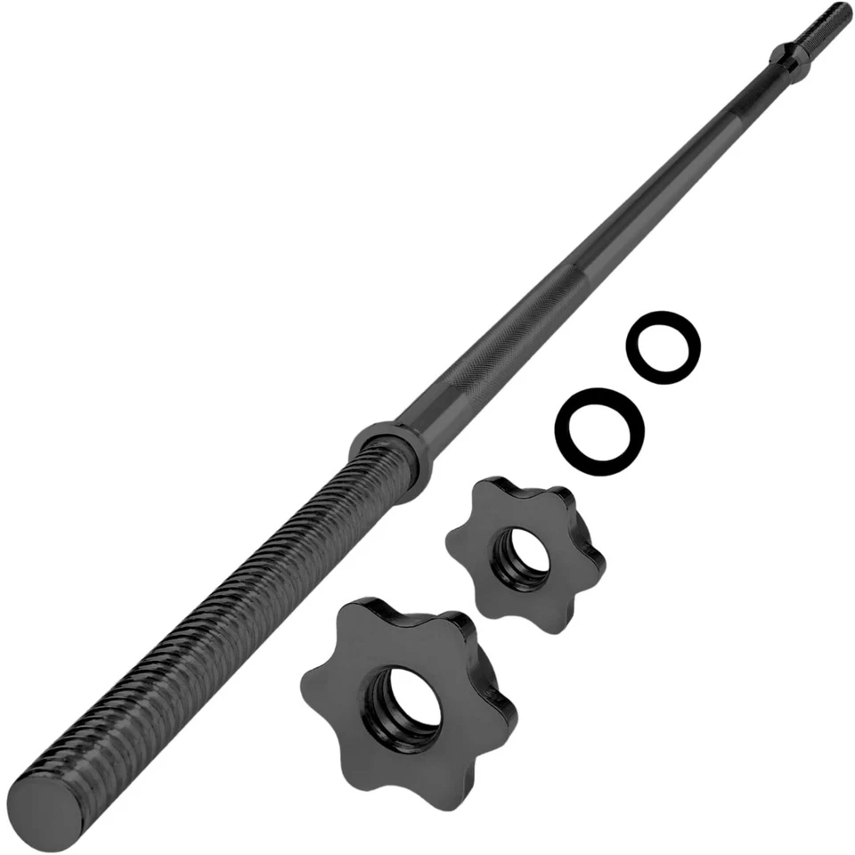 Yes4All 480LB Standard Straight Barbell 60" Weight Bar 1" Diameter - Star Lock