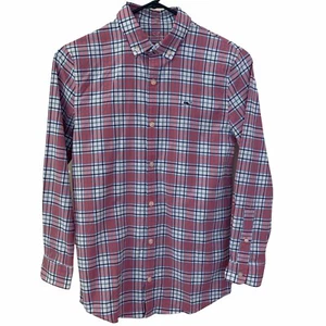 Vineyard Vines Button Down Performance Dress Shirt Youth M (12-14) Lobster Reef - Picture 1 of 6