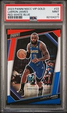 2023 Panini National VIP - Lebron James - Red White Blue 🇺🇸 15/15 PSA 9