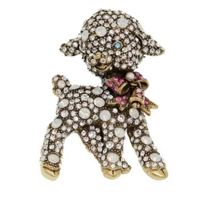 Heidi Daus Mairzy Doats kleines Lamm Anstecknadel sehr süß & entzückend SWAROVSKI KRISTALLE! - Bild 1 von 2