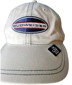Budweiser Bier Strapback Hut/Kappe (2004) hellbraun Baumwolle, verstellbar neu - Bild 1 von 7