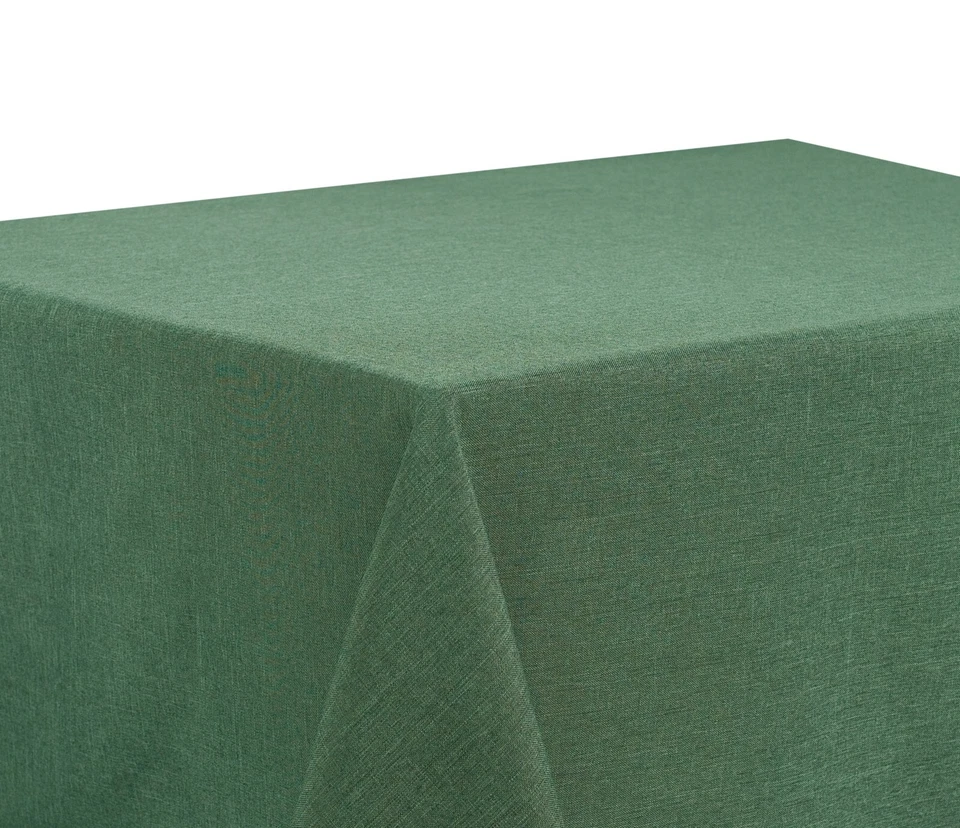 TISCHDECKE ECKIG RUND OVAL BÜGELFREI WASSERABWEISEND UNI ABWISCHBAR GARTEN STOFF - Bild 1 von 2