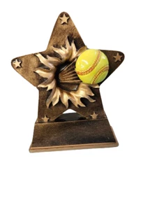 Premio Softbol Estrella Ráfaga Resina, Trofeo, 5.75" Alto, ¡GRABADO GRATIS! RS02 - Imagen 1 de 1