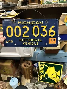 2000s Historical Vehicle License Plate 002036 Michigan - Picture 1 of 19