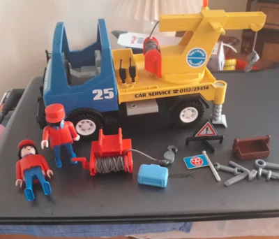 Playmobil Car Service Abschleppwagenmit Kleinteilen von 1986 - Bild 1 von 4