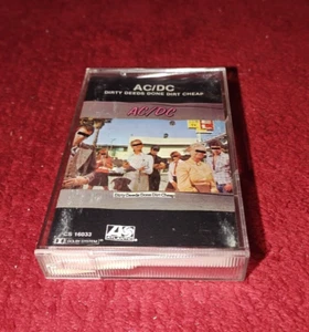AC/DC Cassette Dirty Deeds Done Dirt Cheap CS 16033 Atlantic 1976 Tested Read - Picture 1 of 5