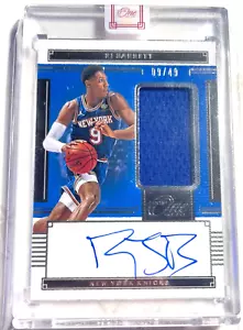 RJ BARRETT 2020/21 PANINI ONE AND ONE GAME JERSEY AUTOGRAPH AUTO #9/49 TRIKOT# - Bild 1 von 2