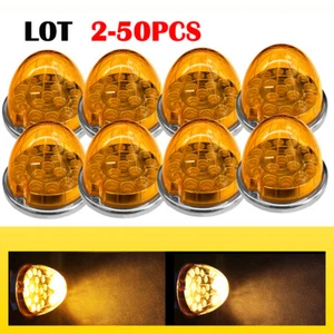 2-50x Watermelon LED Bulbs Light Amber Side Marker Signal Lights Truck Trailer R - Picture 1 of 28