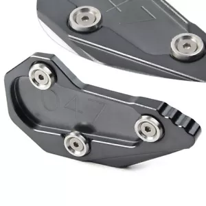 1pz Piastra Ingranditore Cavalletto Laterale per BMW R1200RS 1200R 2015 2016 Grigio - Foto 1 di 7