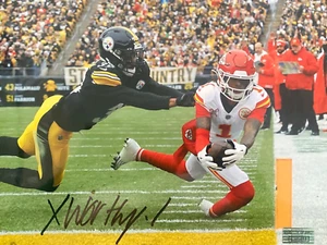 Xavier Worthy Signed Autographed 8x10 Photo Kansas City Chiefs - COA - Picture 1 of 3