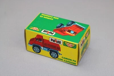 ZC1213 POLISTIL RJ126 1/66 1:66 BOITE VIDE Camion FS avec coffre con cassone - Photo 1/4