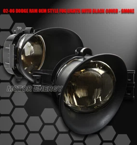 FOR 02-08 RAM 1500/03-09 2500 3500 TRUCK BUMPER SMOKE FOG LIGHT+BULB+BEZEL KIT - Bild 1 von 2