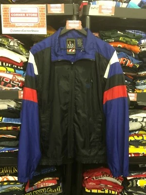 Chaqueta cortavientos vintage JCPenney Juegos Olímpicos de Estados Unidos roja azul negra grande #2030 Foto 1 de 4