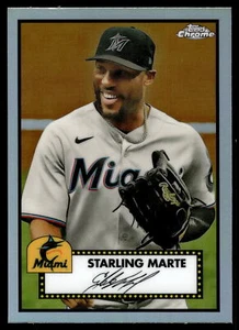 2021 Topps Chrome Platinum Anniversary Starling Marte Refractor  #280 - Picture 1 of 2