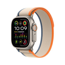 Apple Watch Ultra 2 49mm Titanium Case with Trail Loop - Orange/Beige, M/L (GPS + Cellular) (MRF23LL/A)