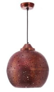 New Kenroy Home 93443COP Matisse Hanging Copper Pendant 1-Light Fixture - Picture 1 of 6