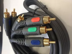 New Ethereal Premium Gold Plate RGB RCA HD Video Connector OFC copper cable 2M - Picture 1 of 1