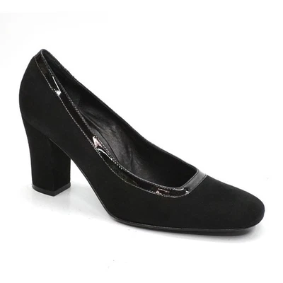 Damas Bcbg Max Azria Vestido Informal Bombas 9.5 M Negro Gamuza Sin Cordones Zapatos Foto 1 de 3