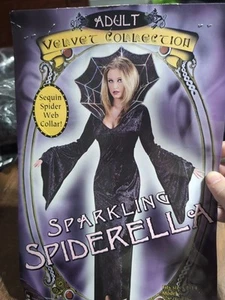 XX 5076 Adult Velvet Collection Sparking Spiderella Costume Sm / Med - Picture 1 of 2