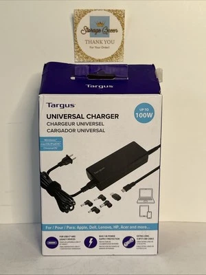 Cargador Universal Targus Incluye Todos los Dispositivos USB-C - Negro Foto 1 de 3