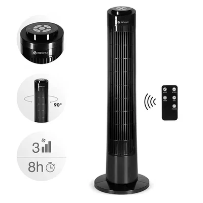 TECVANCE Design Turmventilator Fernbedienung Säulenventilator Standventilator - Bild 1 von 4