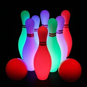 Kids Bowling Toys Set Lup Up Bowling Ball Pins Toy Game for Indoor Outdoor - Picture 1 of 7