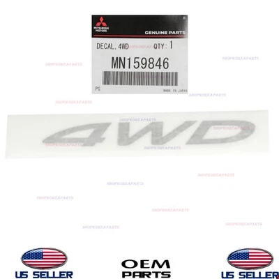 Calcomanía emblema logotipo trasero original OEM 2007-2024 Mitsubishi Outlander MN159846 Foto 1 de 2