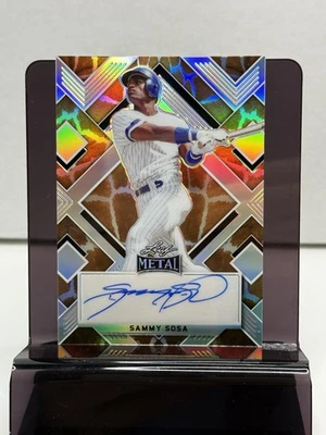 Sammy Sosa Auto Silver 2/2 No. BA-SS3 Leaf 2022 - Image 1 of 2