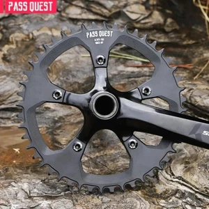 PASS QUEST 110BCD Catena Bicicletta 5 Bulloni 36-58T Strada Bici Denti Targa - Foto 1 di 46