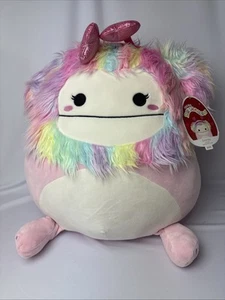 Peluche Squishmallows Dobrilla San Valentino Bigfoot 16” Kellytoy - Foto 1 di 16