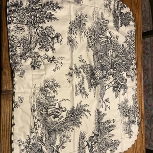 Waverly Garden Room Wellington Cream Black French Country Toile Pillow Sham Read - Picture 1 of 10