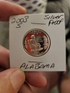 2003-S Silver Alabama State Quarter - Choice Gem Proof Lustrous #B3559 - Picture 1 of 4