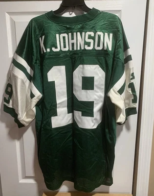 Camiseta deportiva vintage de los New York Jets Keyshawn Johnson NFL Starter Pro Line 52 XL COSIDA Foto 1 de 4