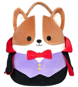 Squishmallows Reginald Vampire Corgi Treat Pail Official Plush trick or treat - Picture 1 of 3