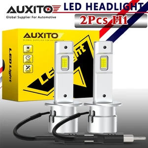 2x Kit de conversión de bombillas de faros LED AUXITO H1 haz alto bajo 6000K súper blanco - Imagen 1 de 10