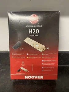 Hoover Genuine H20 Purepower Upright Replacement Bags Plus 1 Filter - 09162280 - Picture 1 of 5