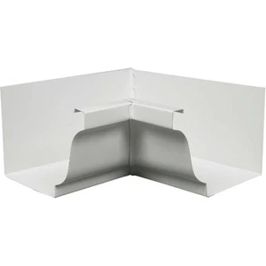 Amerimax 5 In. Galvanized White Mitre Gutter Inside Corner 33201 Pack of 10 - Picture 1 of 1