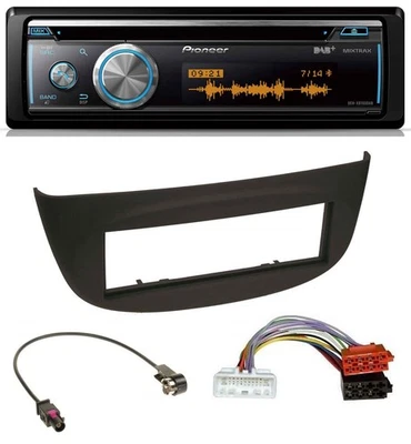Pioneer MP3 DAB USB CD Bluetooth Autoradio für Renault Twingo ab 2015 schwarz - Bild 1 von 4