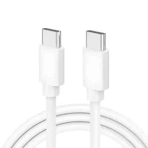 Cable Tipo C 1m/2m Cargador USB - C Datos Blanco para IPHONE 16/15/ 14/13/12/ - Imagen 1 de 1