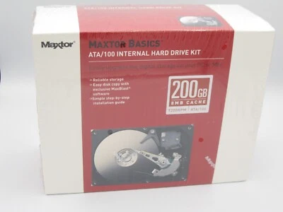 Hard Drive IDE 200 GB Maxtor Basics ATA/100 Desktop Kit  8MB 7200RPM - New - Image 1 of 4
