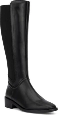 Aquatalia Women’s Capry Black Calf Leather Weatherproof Dress Riding Boots 6.5 M - Image 1 of 4