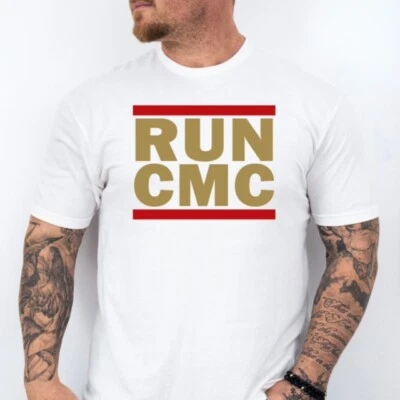 RUN CMC | San Francisco Football Soft Ring Spun Pre-Shrunk Cotton T-Shirt - Image 1 of 4